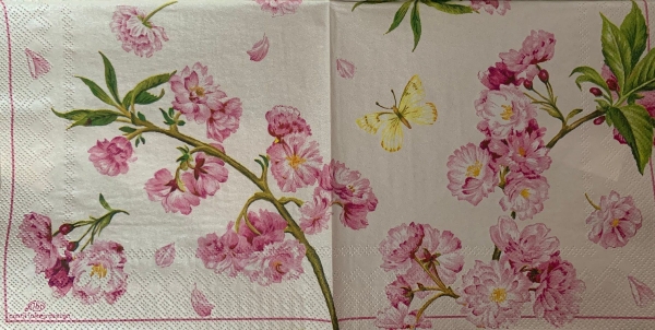 Serviette Kirschblütenzweig, Rarität